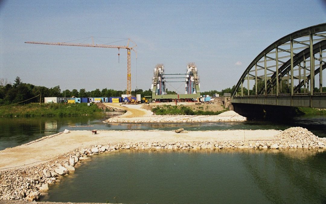 Gersthofen, Lechbrücke an der BAB 8